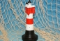 Preview: Geschenkset "Leuchtturm Roter Sand Blinklicht ca.15cm Poly mit 50 g. Früchtetee "Pratenschatz" in Cellophantüte"