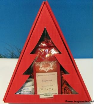 Roter Tannenbaum-Präsent „Bratapfel“