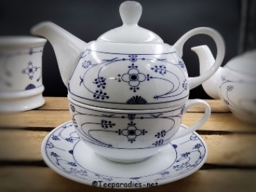 Tea for One Indisch Blau Porzellan