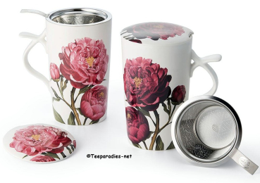 teamug „Peonia“ New Bone China-Kräuterteetasse 2 Becher