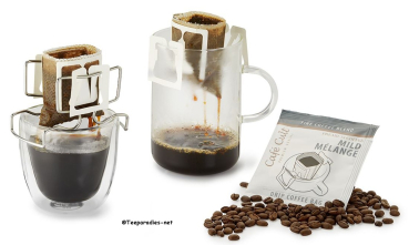 Preview: Café Cult: Halter "Kenny" Edelstahl passend für Café Cult: „Drip Coffee Bags“ 10,5 x 5,4 x 6,7 cm