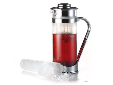 Preview: Ice Tea Maker glass, plastic 1.5 l H 28 cm, Ø 11 cm