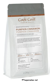 Preview: Café Cult: Kaffee „Pumpkin Cinnamon“ in 250 g Tüte, ganze Bohne aromatisiert
