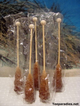 Kandis-Sticks 20 Stck. braun "einzeln verpackt" Kandissticks Zuckerstangen