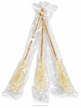 Preview: 100 x Kandis-Sticks weiß & braun "einzeln verpackt"