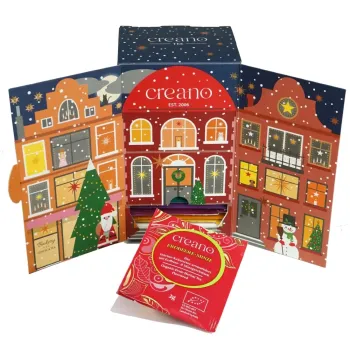 BIO: Das kleine „Bio Tee-Adventskalender-Weihnachtshaus“ 24er Mix