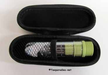 Strainer to Go "Maha", glass strainer & silicone
