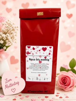 Rosa bis wolkig (Aromatisierte Schwarztee-/Früchtemischung) tolle Geschenkidee zum Muttertag oder Vatertag