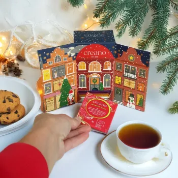 Preview: BIO: Das kleine „Bio Tee-Adventskalender-Weihnachtshaus“ 24er Mix