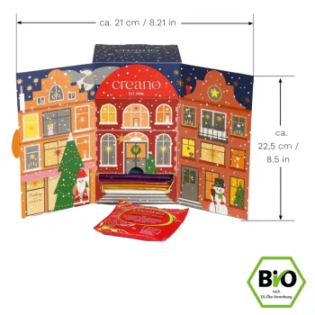 Preview: BIO: Das kleine „Bio Tee-Adventskalender-Weihnachtshaus“ 24er Mix