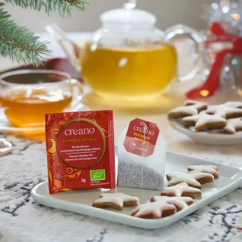BIO: Das kleine „Bio Tee-Adventskalender-Weihnachtshaus“ 24er Mix