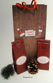 Präsenttüte mit Weihnachtsmotiv "Frohes Fest"