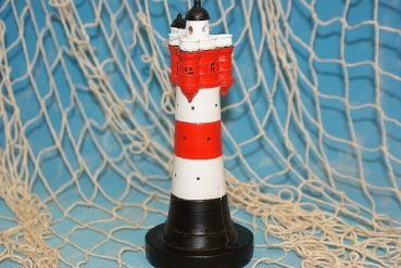 Geschenkset "Leuchtturm Roter Sand Blinklicht ca.15cm Poly mit 50 g. Früchtetee "Pratenschatz" in Cellophantüte"