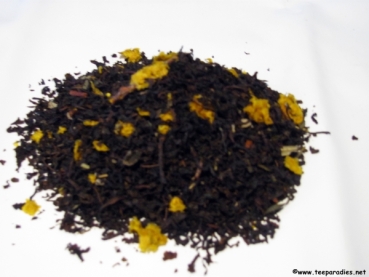 BIO: aromatisierte Schwarzteemischung: Ostfriesischer Sanddorn-Sahne Tee