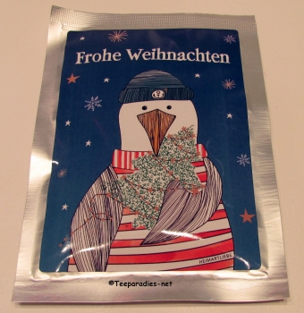 Teepostkarte „Schneemann“