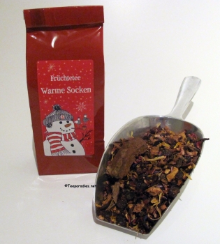 Weihnachtspräsent „Teetüte kleiner Schneemann“