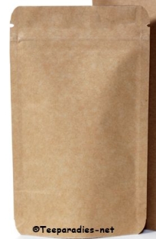 Teetüte: „Dankeschön Tee“ 50 g. in beiger Ziptüte
