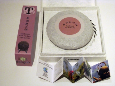 BIO: Schwarzer Tee China k.b.A. Yunnan Pu-Erh Tea Cake 1 x 200g