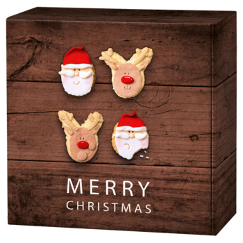 Preview: Schlürfel Präsent „Süße Weihnachten“ 15 kleine Schlürfel und Schlürfel Becher im Set: