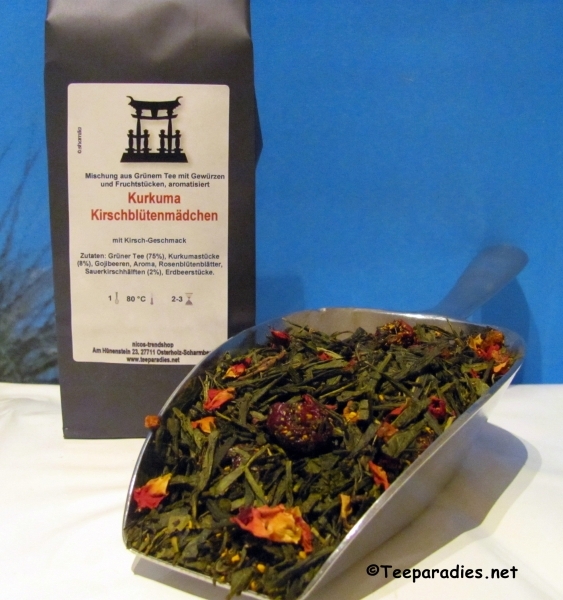 Grüner Tee: Kurkuma Kirschblütenmädchen