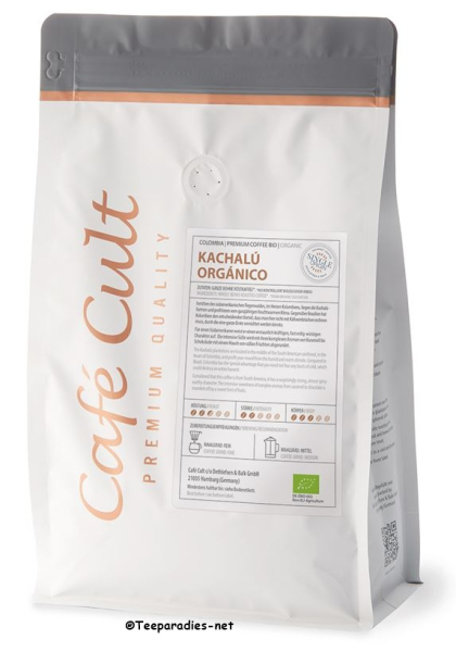 Café Cult: Speciality: Coffee Colombia “Kachalú Orgánico” bag of 250 g, whole bean DE-ÖKO-022