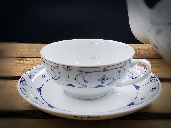 Ostfriesische Teetasse Indisch Blau Set