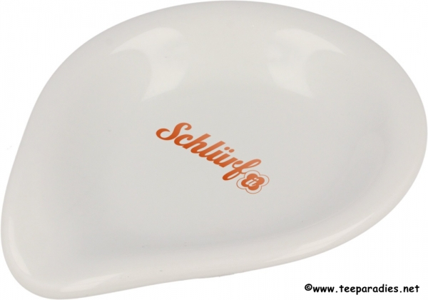 NEU: Schlürf Tee Siebablage weiß