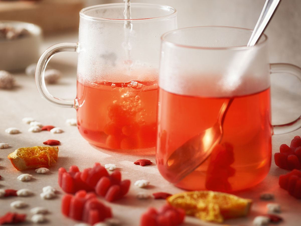 Tee-Bären® Glühwein, 100 g. mit Glühweingeschmack glutenfrei im Tütchen mit Schleife