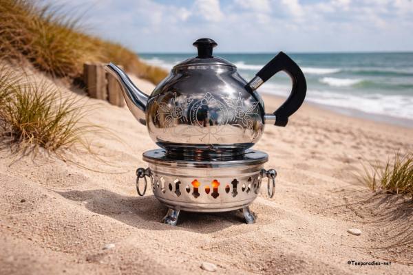 Teeset „die ostfriesische Teestunde“ Teekanne & Stövchen: