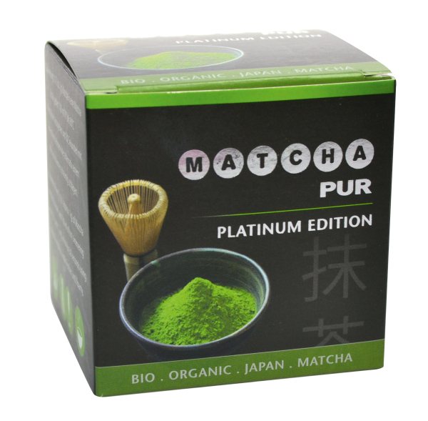 BIO: Japan Original Matcha PUR – Platinum Edition, 30 g in Dose, mit Flyer limited Edition