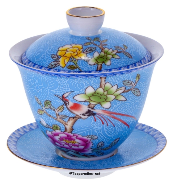 Gongfu Gaiwan 'Yazhen' 160 ml light blue