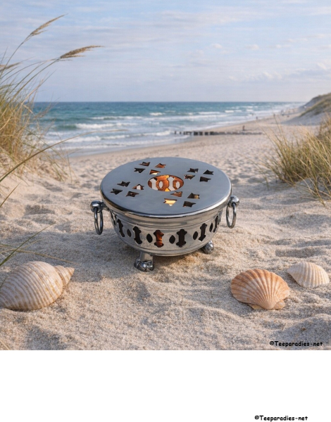 Teeset „die ostfriesische Teestunde“ Teekanne & Stövchen: