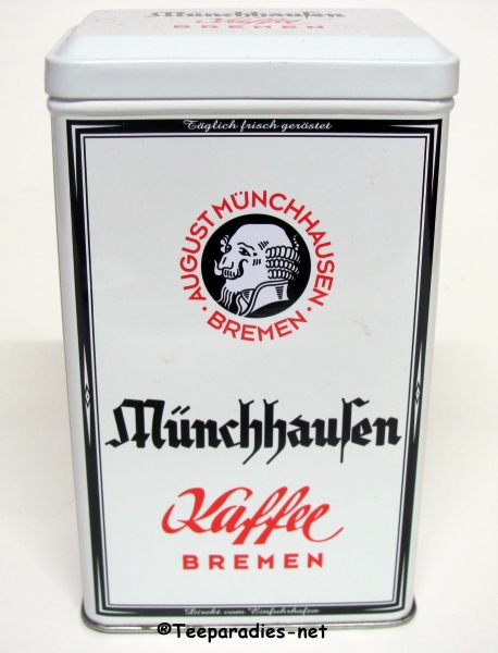 Schmuckdose Münchhausen Kaffeedose 250g (leer)