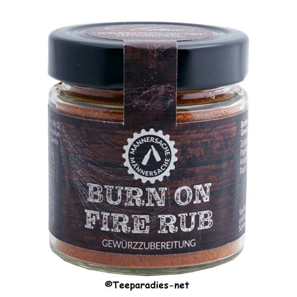 Männersache von Collier: Burn on Fire Rub 110 G: im Glas