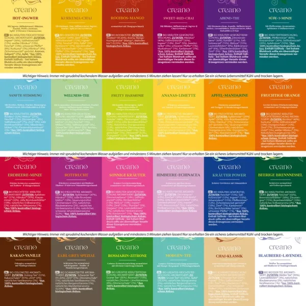 BIO: Das kleine „Bio Tee-Adventskalender-Weihnachtshaus“ 24er Mix