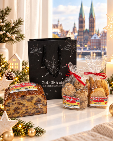 Bremer Präsent No 1 -  „Bremer Klaben" Tütchen im Set