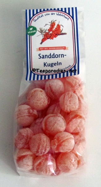 Sanddorn Kugeln 125 g. - vegan