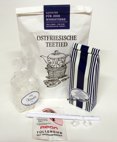 Papier Teegeschenk: „Ostfriesische Teetied“