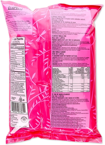 GASTRO: David Rio Chai Flamingo Vanilla im „Nachfüllbeutel“ 1350 g.