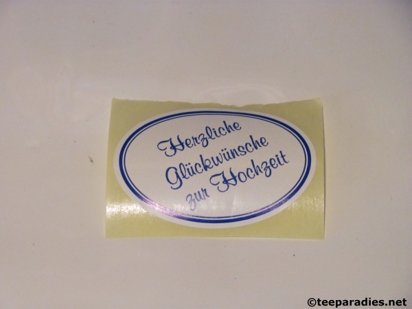 Teeaufkleber für Präsente aller Art