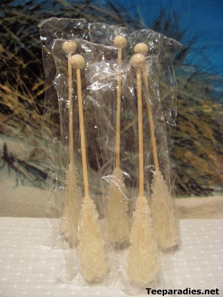 Kandis-Sticks 100 Stck. weiß & braun "einzeln verpackt"