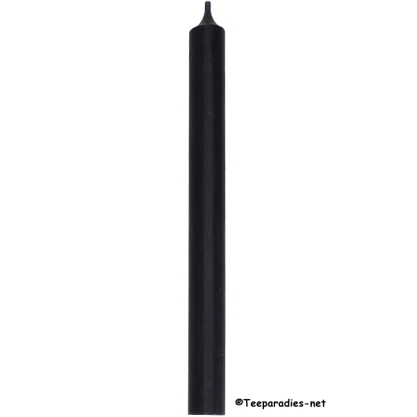Stabkerze durchgefärbt schwarz