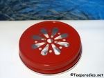 Ball Mason Blumendeckel rot