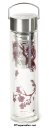 Flowtea® "Cherry Blossom" doppelwandiges Glas mit Edelstahlsieb