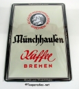 Münchhausen Kaffee „traditionelles Blechschild“