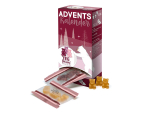Tee-Bären® Adventskalender Schneekugel rot 360 g. (24 x 15g.)