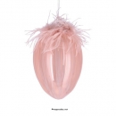 Glas Ei "Tuffi" zum Hängen rosa